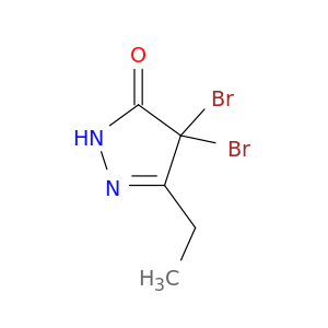 3H-Pyrazol-3-one,4,4-dibromo-5-ethyl-2,4-dihydro-