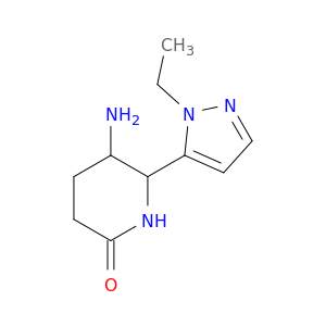 5-Amino-6-(1-ethyl-1H-pyrazol-5-yl)piperidin-2-one