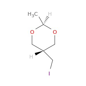 1,3-Dioxane, 5-(iodomethyl)-2-methyl-, trans-