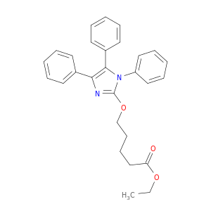 Pentanoic acid, 5-[(1,4,5-triphenyl-1H-imidazol-2-yl)oxy]-, ethyl ester