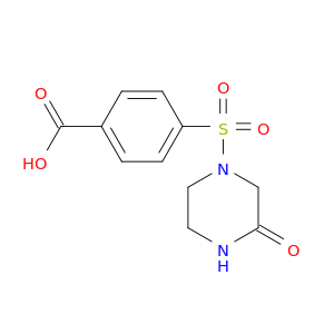 4-[(3-Oxopiperazin-1-yl)sulfonyl]benzoic Acid