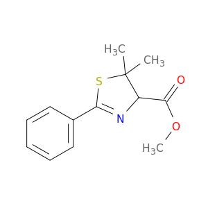 4-Thiazolecarboxylicacid, 4,5-dihydro-5,5-dimethyl-2-phenyl-, methyl ester