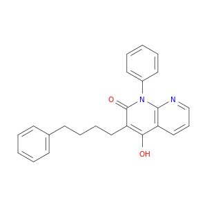 1,8-Naphthyridin-2(1H)-one, 4-hydroxy-1-phenyl-3-(4-phenylbutyl)-