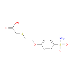 2-{[2-(4-Sulfamoylphenoxy)ethyl]sulfanyl}acetic Acid