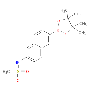 N-(6-(4,4,5,5-四甲基-1,3,2-二氧杂硼杂环戊烷-2-基)萘-2-基)甲磺酰胺