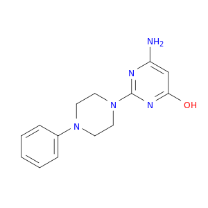 4-pyrimidinol, 6-amino-2-(4-phenyl-1-piperazinyl)-