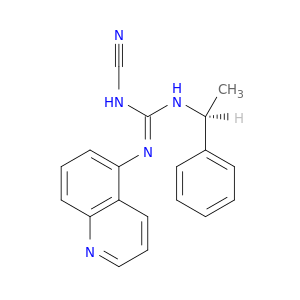 S-2-氰基-1-(1-苯乙基)-3-(喹啉-5-基)胍