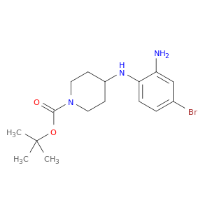 tert-Butyl 4-((2-amino-4-bromophenyl)amino)piperidine-1-carboxylate