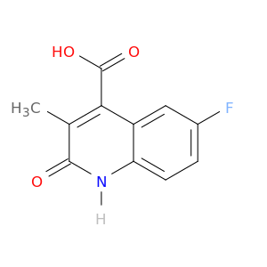 4-Quinolinecarboxylic acid, 6-fluoro-1,2-dihydro-3-methyl-2-oxo-