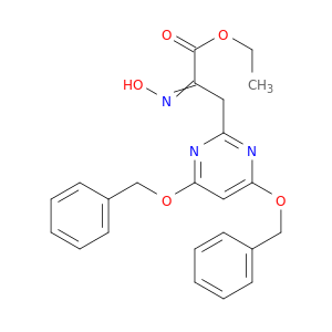 2-Pyrimidinepropanoicacid, a-(hydroxyimino)-4,6-bis(phenylmethoxy)-,ethyl ester