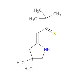 2-Butanethione, 1-(4,4-dimethyl-2-pyrrolidinylidene)-3,3-dimethyl-, (Z)-