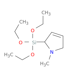 1H-Pyrrole, 2,5-dihydro-1-methyl-2-(triethoxysilyl)-