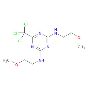 1,3,5-Triazine-2,4-diamine,N2,N4-bis(2-methoxyethyl)-6-(trichloromethyl)-