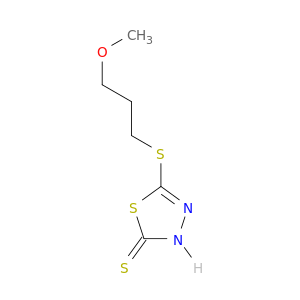 1,3,4-Thiadiazole-2(3H)-thione, 5-[(3-methoxypropyl)thio]-