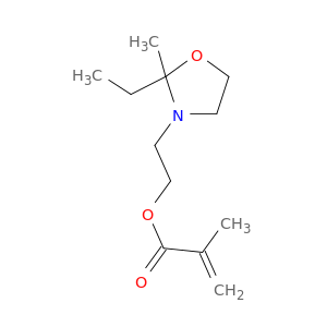 2-(2-乙基-2-甲基-3-恶唑烷基)乙基2-甲基-2-丙酸盐