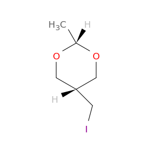 1,3-Dioxane, 5-(iodomethyl)-2-methyl-, cis-