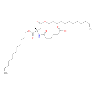 L-Aspartic acid, N-(5-carboxy-1-oxopentyl)-, 1,4-didodecyl ester