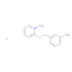Pyridinium, 1-methyl-2-[[(3-methylphenyl)methyl]thio]-, chloride