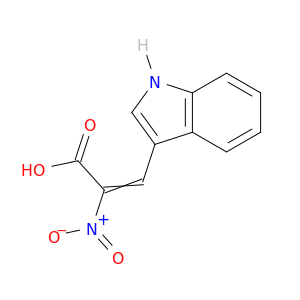 2-Propenoic acid, 3-(1H-indol-3-yl)-2-nitro-