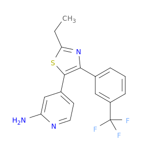 4-[2-ETHYL-4-[3-(TRIFLUOROMETHYL)PHENYL]-1,3-THIAZOL-5-YL]-2-PYRIDYLAMINE