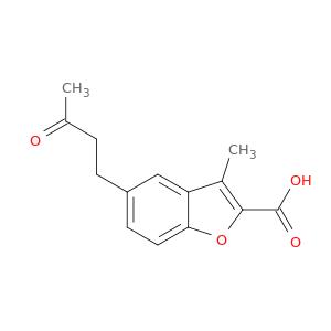 3-Methyl-5-(3-oxobutyl)-1-benzofuran-2-carboxylic Acid