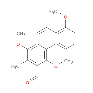 3-Phenanthrenecarboxaldehyde, 1,4,8-trimethoxy-2-methyl-