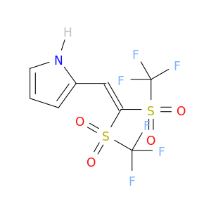 1H-Pyrrole, 2-[2,2-bis[(trifluoromethyl)sulfonyl]ethenyl]-