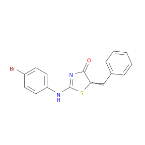 4(5H)-Thiazolone, 2-[(4-bromophenyl)amino]-5-(phenylmethylene)-