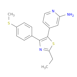 4-[2-ETHYL-4-[4-(METHYLTHIO)PHENYL]-1,3-THIAZOL-5-YL]-2-PYRIDYLAMINE