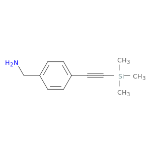 {4-[2-(trimethylsilyl)ethynyl]phenyl}methanamine