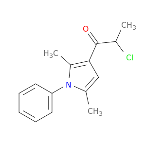 2-Chloro-1-(2,5-dimethyl-1-phenyl-1H-pyrrol-3-yl)propan-1-one