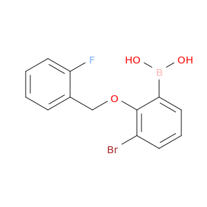 3-溴-2-(2'-氟苄氧基)苯基硼酸