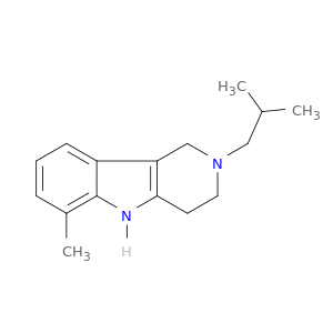 1H-Pyrido[4,3-b]indole, 2,3,4,5-tetrahydro-6-methyl-2-(2-methylpropyl)-