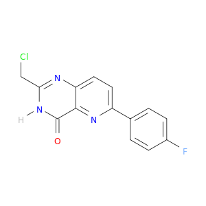 Pyrido[3,2-d]pyrimidin-4(3H)-one, 2-(chloromethyl)-6-(4-fluorophenyl)-