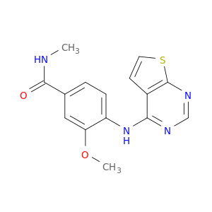 Benzamide, 3-methoxy-N-methyl-4-(thieno[2,3-d]pyrimidin-4-ylamino)-