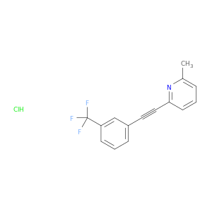 Pyridine, 2-methyl-6-[[3-(trifluoromethyl)phenyl]ethynyl]-, hydrochloride