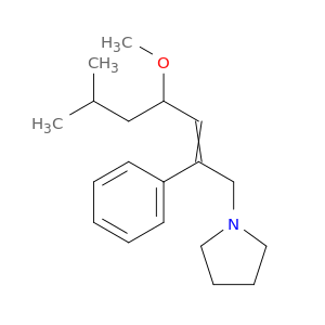 Pyrrolidine, 1-(4-methoxy-6-methyl-2-phenyl-2-heptenyl)-