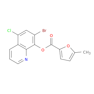 2-Furancarboxylic acid, 5-methyl-, 7-bromo-5-chloro-8-quinolinyl ester
