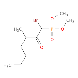 Phosphonic acid, (1-bromo-3-methyl-2-oxoheptyl)-, dimethyl ester