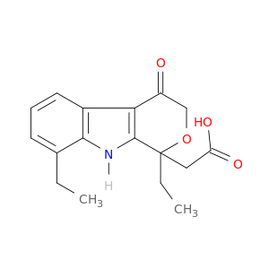 Pyrano[3,4-b]indole-1-aceticacid, 1,8-diethyl-1,3,4,9-tetrahydro-4-oxo-