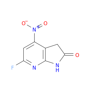 6-氟-1,3-二氢-4-硝基-2H-Pyrrolo[2,3-B]吡啶-2-一