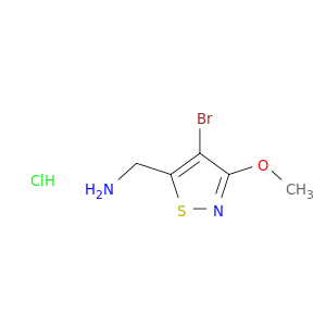 (4-Bromo-3-methoxy-1,2-thiazol-5-yl)methanamine hydrochloride