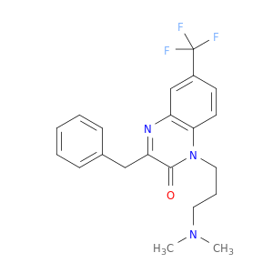 2(1H)-Quinoxalinone,1-[3-(dimethylamino)propyl]-3-(phenylmethyl)-6-(trifluoromethyl)-