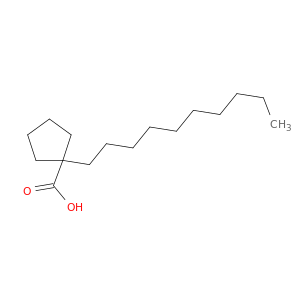 Cyclopentanecarboxylic acid, 1-decyl-