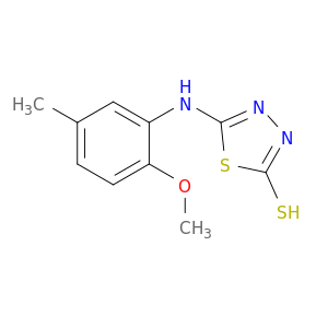 5-[(2-Methoxy-5-methylphenyl)amino]-1,3,4-thiadiazole-2-thiol