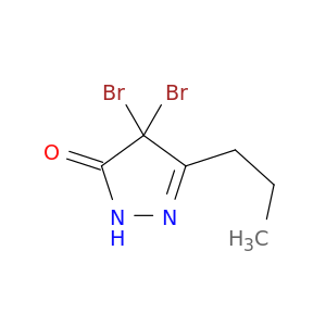 3H-Pyrazol-3-one,4,4-dibromo-2,4-dihydro-5-propyl-