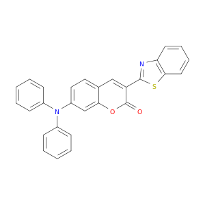 2H-1-Benzopyran-2-one, 3-(2-benzothiazolyl)-7-(diphenylamino)-