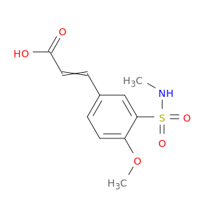3-[4-Methoxy-3-(methylsulfamoyl)phenyl]prop-2-enoic Acid