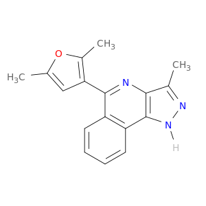 1H-Pyrazolo[4,3-c]isoquinoline, 5-(2,5-dimethyl-3-furanyl)-3-methyl-