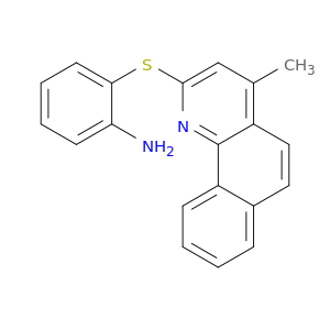 Benzenamine, 2-[(4-methylbenzo[h]quinolin-2-yl)thio]-